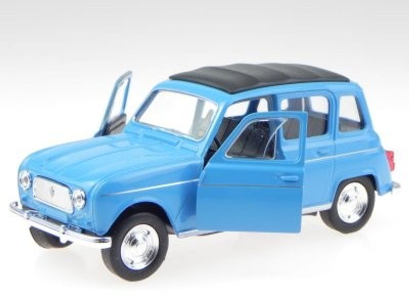 Renault 4 R4 blå - skala 1:34