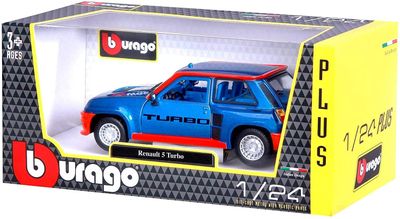 Renault 5 Turbo 1982 blå - skala 1:24