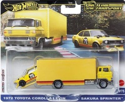 Toyota Corolla Levin 1972, Sakura Sprinter - Hot Wheels 1:64