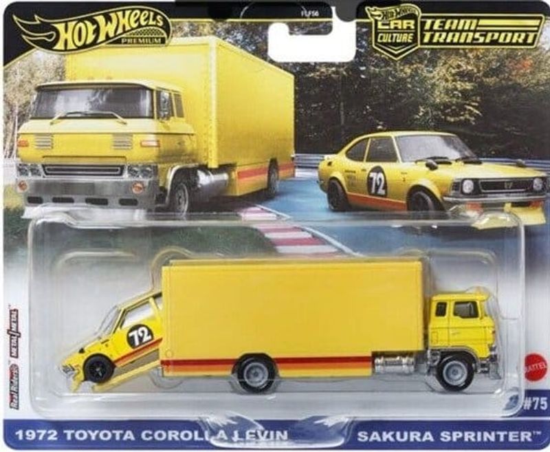 Toyota Corolla Levin 1972, Sakura Sprinter - Hot Wheels 1:64