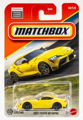 Toyota GR Supra 2023 gul - Matchbox 1:64