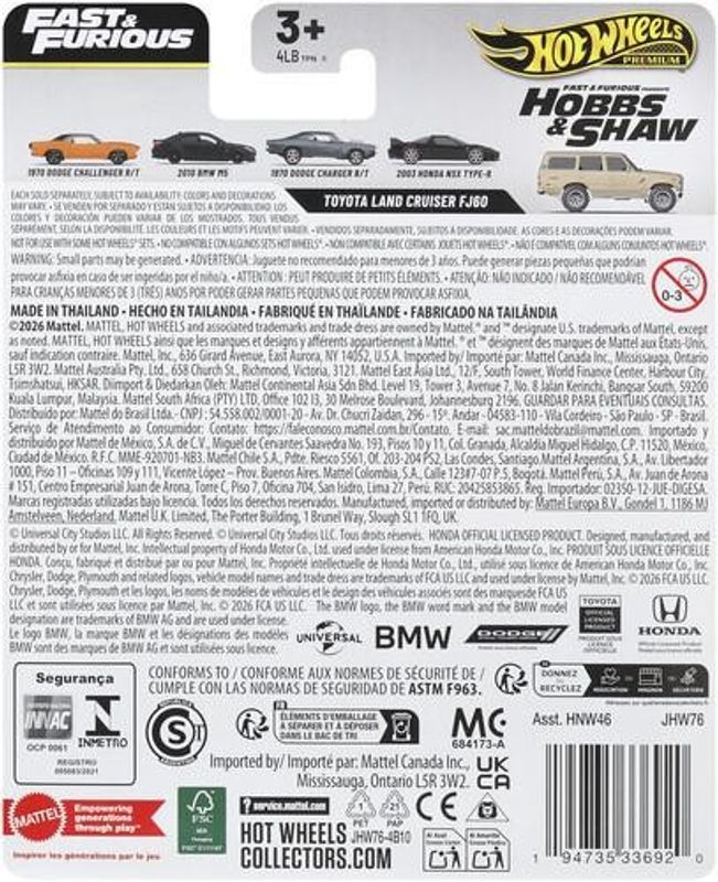 Toyota Land Crusier FJ60 Fast & Furious - Hot Wheels 1:64