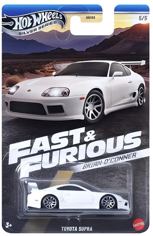 Toyota Supra vit Fast & Furious - Hot Wheels 1:64