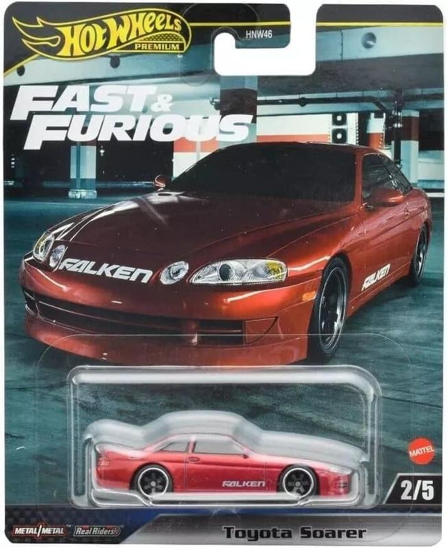 Toyota Soarer Z30 röd F&F - Hot Wheels 1:64