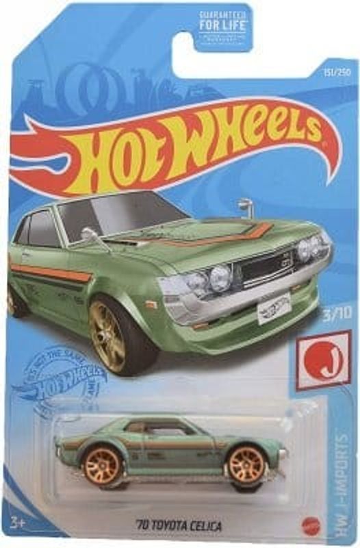 Toyota Celica 1970 grön - Hot Wheels 1:64