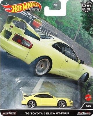 Toyota Celica GT-Four 1995 gul - Hot Wheels Car Culture 1:64