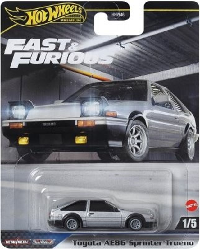 Toyota AE86 Sprinter Trueno silver Fast & Furious - Hot Wheels 1:64