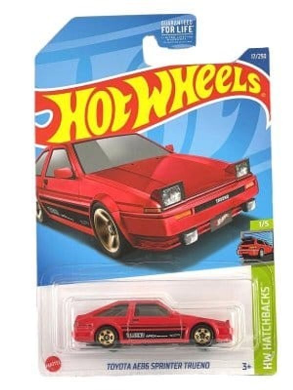 Toyota AE86 Sprinter Trueno röd - Hot Wheels 1:64