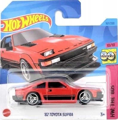 Toyota GR Supra 1982 röd - Hot Wheels 1:64.