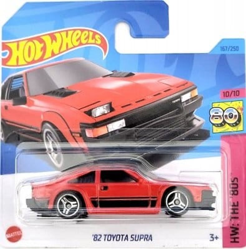 Toyota GR Supra 1982 röd - Hot Wheels 1:64.