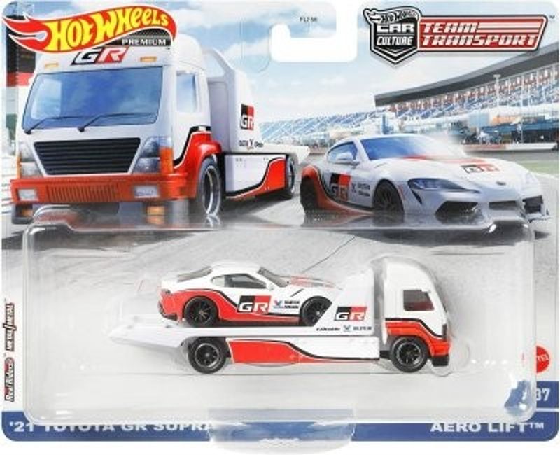 Toyota GR Supra & Aero Lift - Hot Wheels 1:64