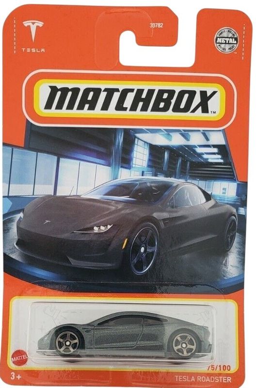 Tesla Roadster grå - Matchbox 1:64
