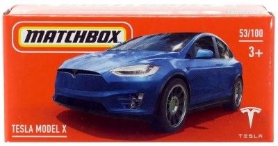 Tesla Model X blå - Matchbox 1:64 (box)