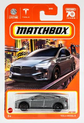 Tesla Model X grå - Matchbox 1:64