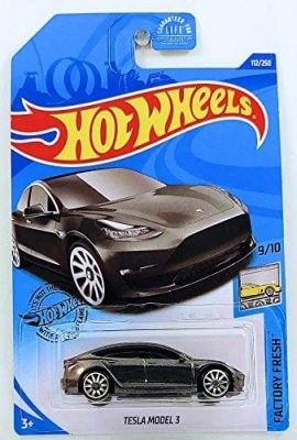 Tesla Model 3 grå - Hot Wheels 1:64