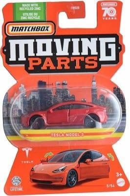 Tesla Model 3 röd - Matchbox 1:64