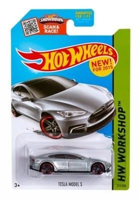 Tesla Model S silver - Hot Wheels 1:64