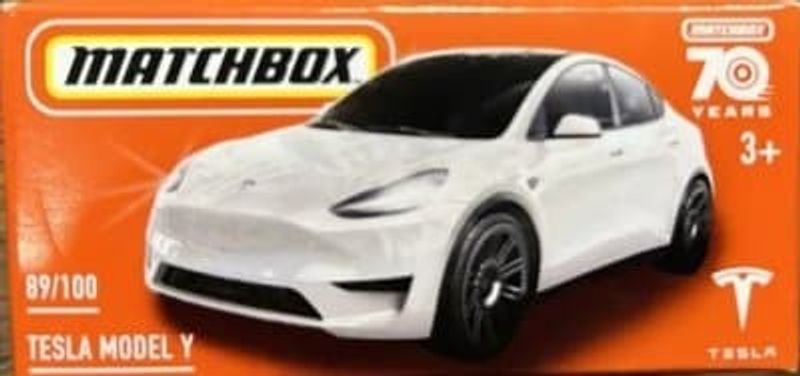Tesla Model Y vit - Matchbox 1:64 (box)