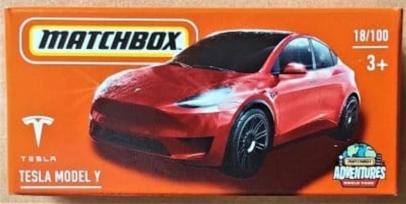 Tesla Model Y röd - Matchbox 1:64 (box)