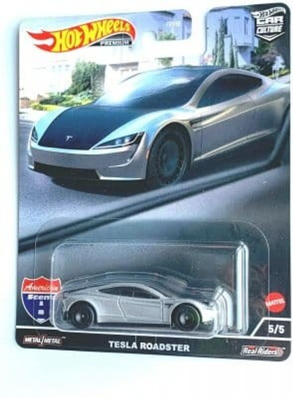 Tesla Roadster silver - Hot Wheels 1:64