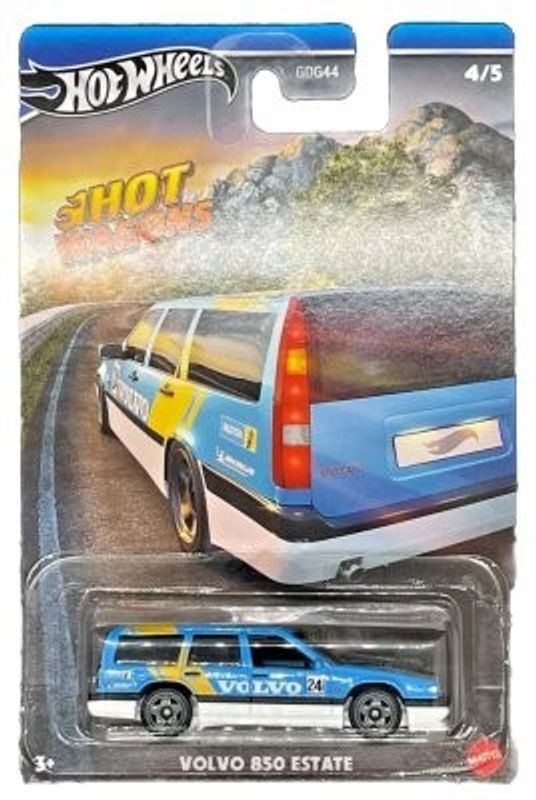 Volvo 850 Estate blå , Hot Wagons - Hot Wheels 1:64 (skd förp.)