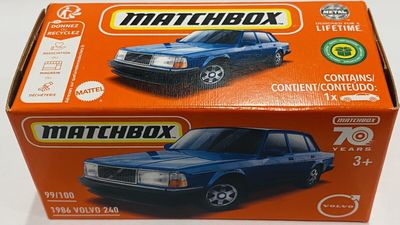 Volvo 240 1986 blå - Matchbox (box) 1:64