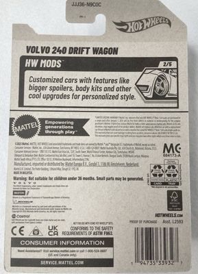 Volvo 240 Drift Wagon blå - Hot Wheels 1:64