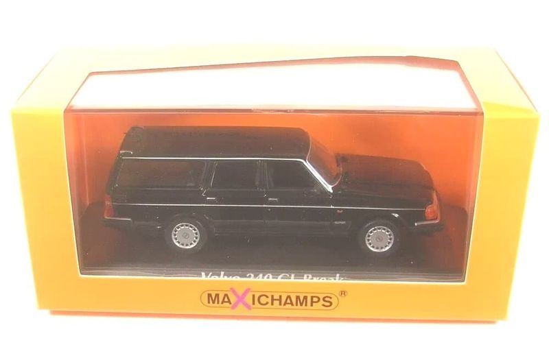 Volvo 240 GL Kombi 1986 svart - skala 1:43