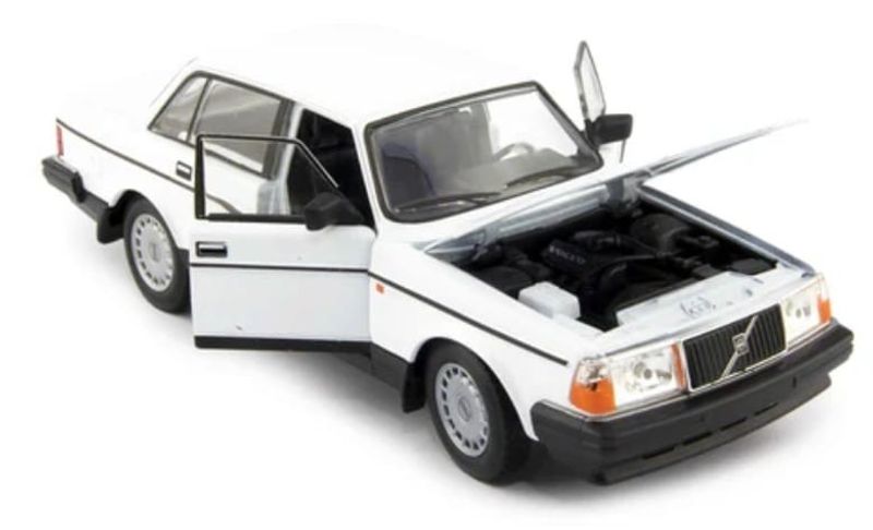 Volvo 240 GL vit - skala 1:24