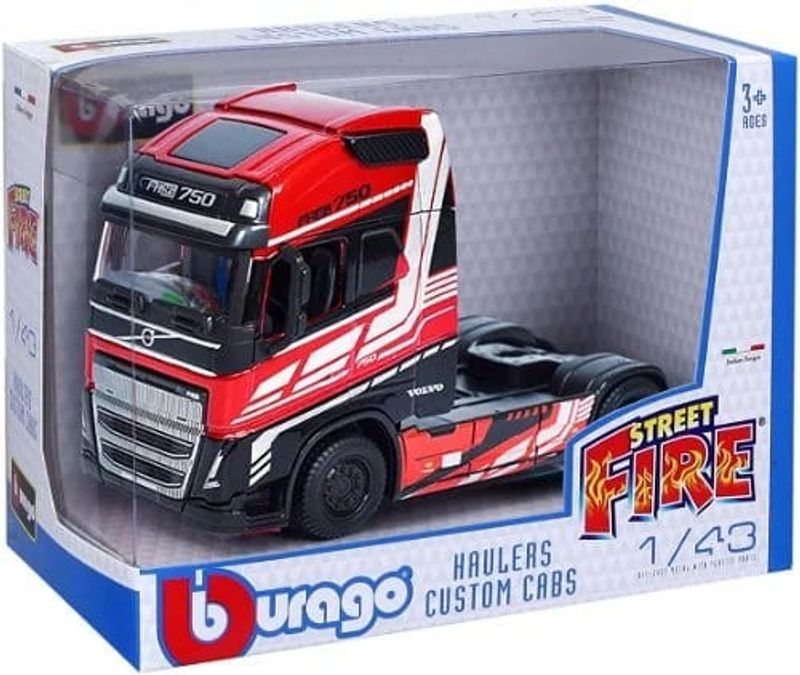 Volvo FH16 Globetrotter 750XXL röd - skala 1:43