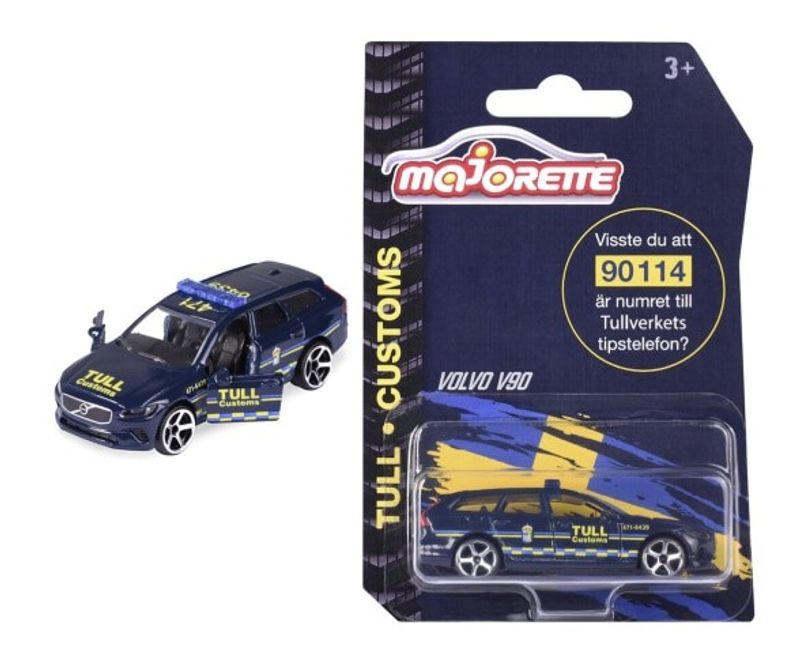 Volvo V90 svenska tullen - Majorette 7,5 cm