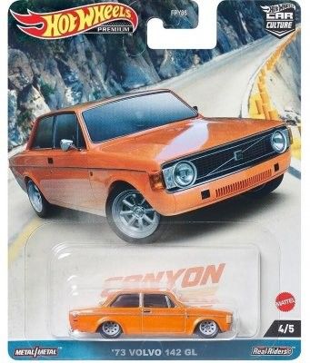 Volvo 142 GL 1973 orange - Hot Wheels Car Culture 1:64