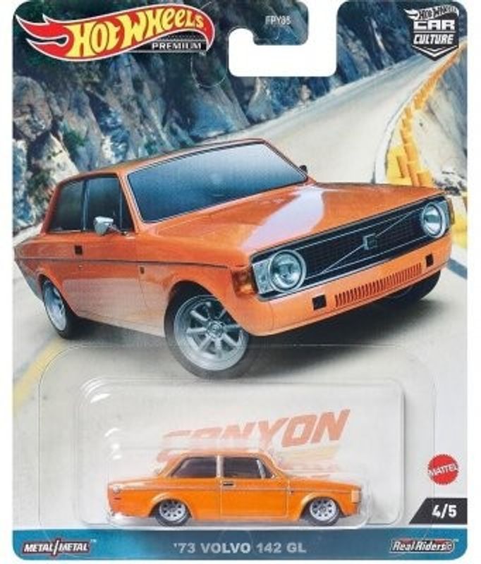 Volvo 142 GL 1973 orange - Hot Wheels Car Culture 1:64