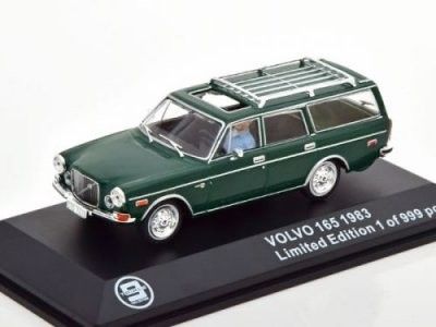 Volvo 165 + driver 1983 grön - skala 1:43