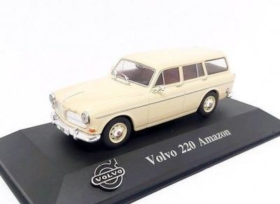 Volvo 220 Amazon cream vit - skala 1:43