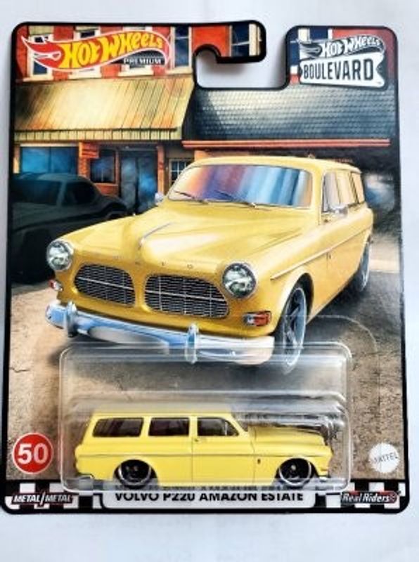 Volvo P220 Amazon gul - Hot Wheels Boulevard 1:64