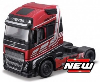 Volvo FH16 Globetrotter 750XXL röd - skala 1:43