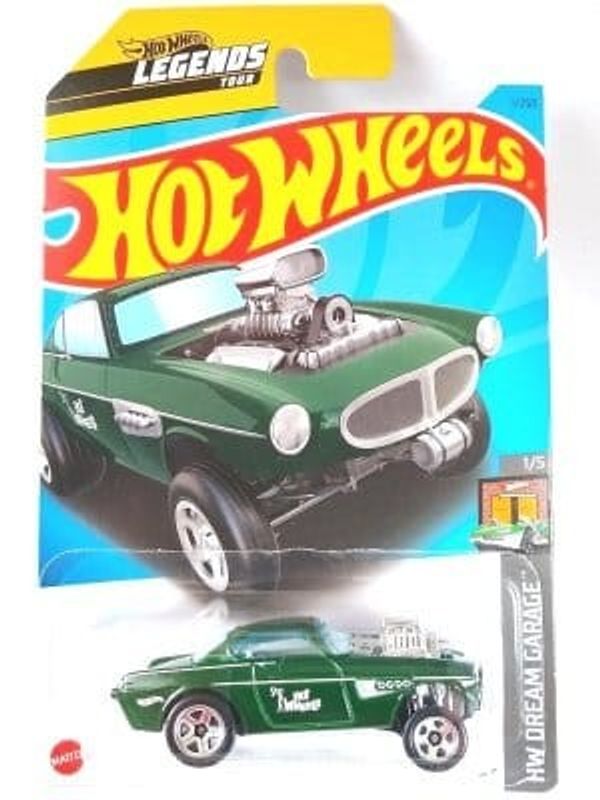 Volvo P1800 Gasser grön - Hot Wheels 1:64