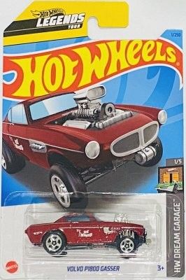 Volvo P1800 Gasser röd - Hot Wheels 1:64 (short card)