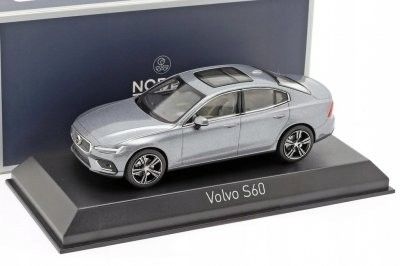 Volvo S60 2018 Osmium grå - Electric silver - skala 1:43