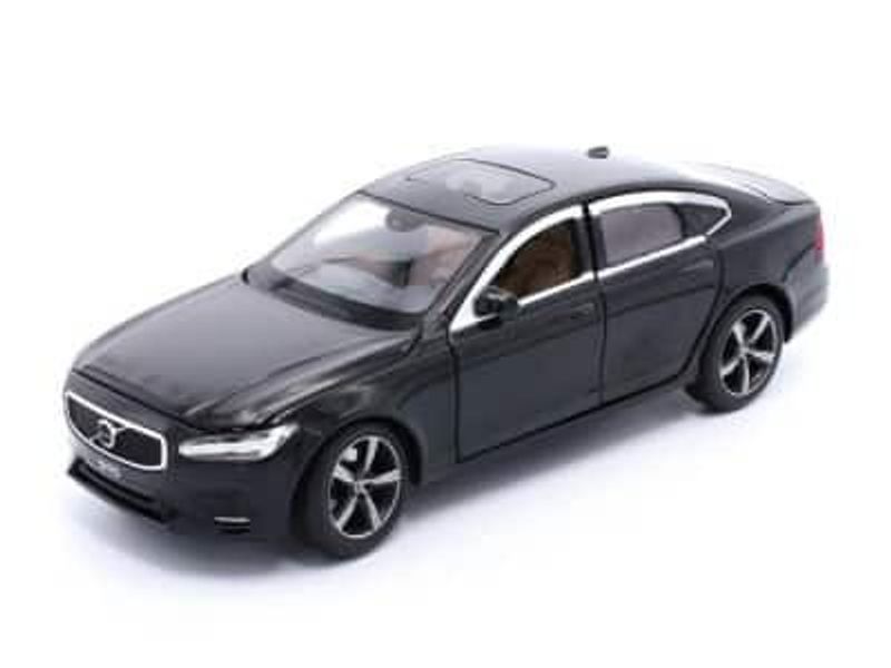 Volvo S90 svart - skala 1:32 (Pullback)