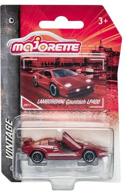 Lamborghini Countach LP400 röd - Majorette 7,5 cm