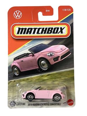 VW Beetle/Bubbla 2019 rosa - Matchbox 1:64