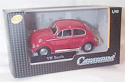 VW Beetle / Bubbla - röd - skala 1:43