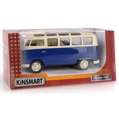 VW Buss T1 1950-67 blå/vit - skala 1:24