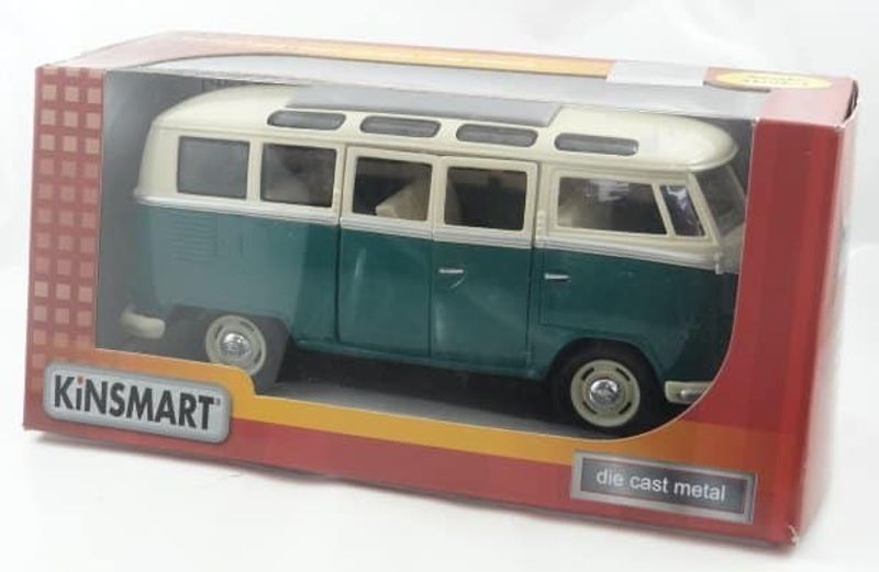 VW Buss T1 1950-67 grön/vit - skala 1:24