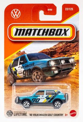 VW Volkswagen Golf Country 1990 blå - Matchbox 1:64