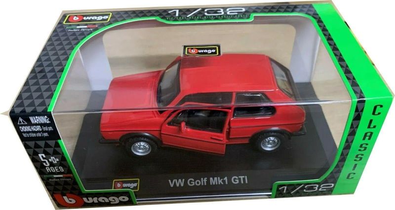 VW Golf Mk1 GTI 1979 röd - skala 1:32