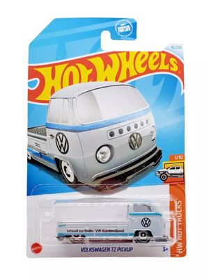 VW Volkswagen T2 Pickup silver/blå - Hot Wheels 1:64