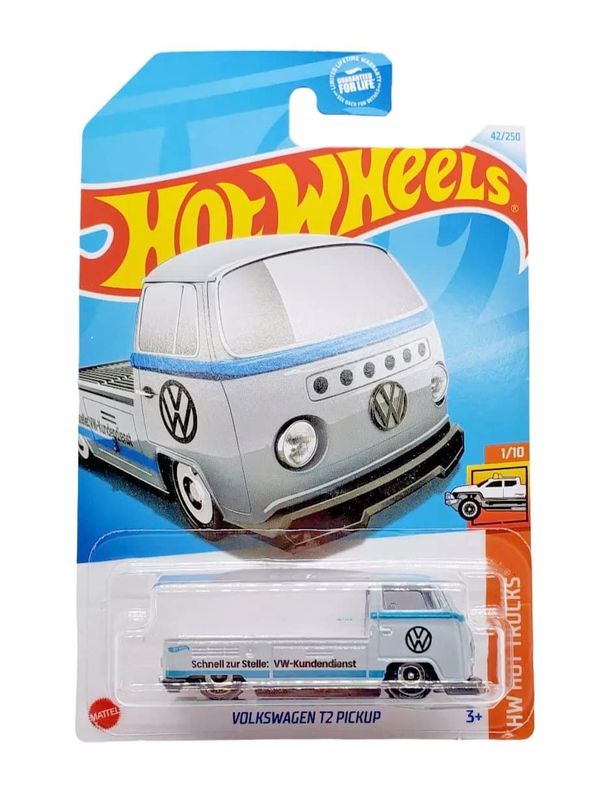 VW Volkswagen T2 Pickup silver/blå - Hot Wheels 1:64